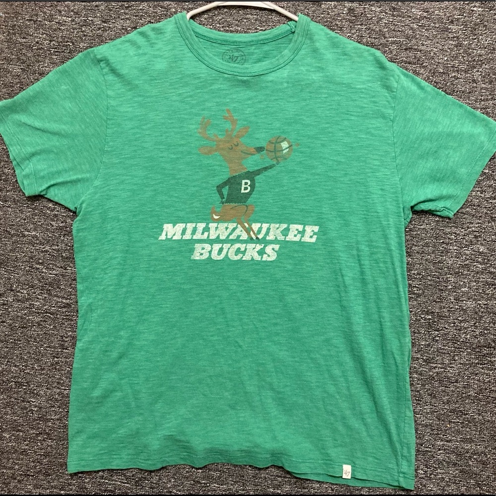 ‘47 Brand Throwback Milwaukee Bucks Shirt Men’s M